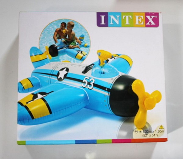 Intex Figur Flugzeug mit Pistole 132X130 cm blau – Bild 2