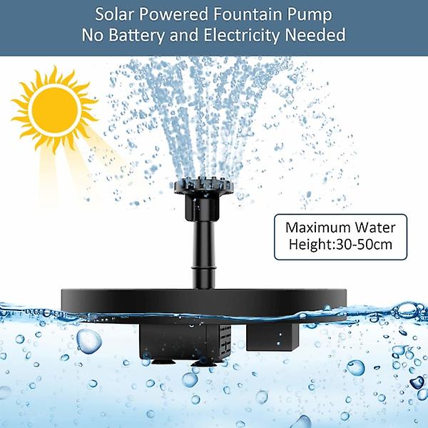POOLTOOL Solarbrunnenpumpe, Vogelbadbrunnen, Schwimmender Brunnen für Pools mit 6 Sprühaufsätzen und Distanzhaltern! – Bild 8