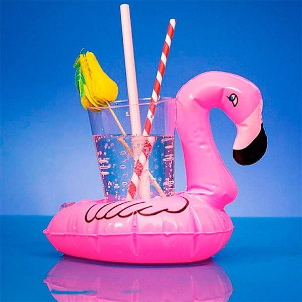 Flamingo Getränkehalter 2 Stück.