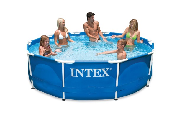 INTEX Frame Rundpool blau 366x 76cm + Pumpe – Bild 3