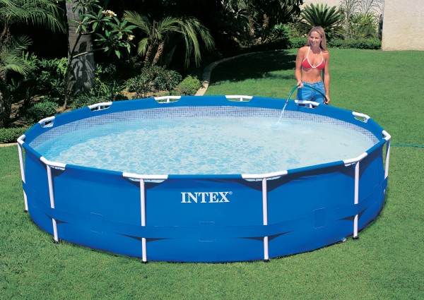 INTEX Swimming Pool Metal Frame 305x76cm ohne Pumpe – Bild 2