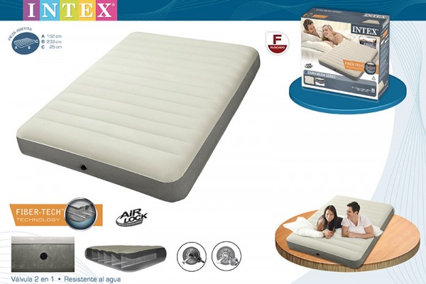 INTEX Delüxe Queen Bett 1.52m x 2.03m x 25cm – Bild 3