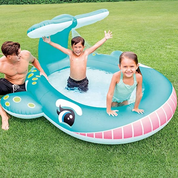 INTEX Wal Pool mit Wasserspritzfunktion 201x196x91 cm
