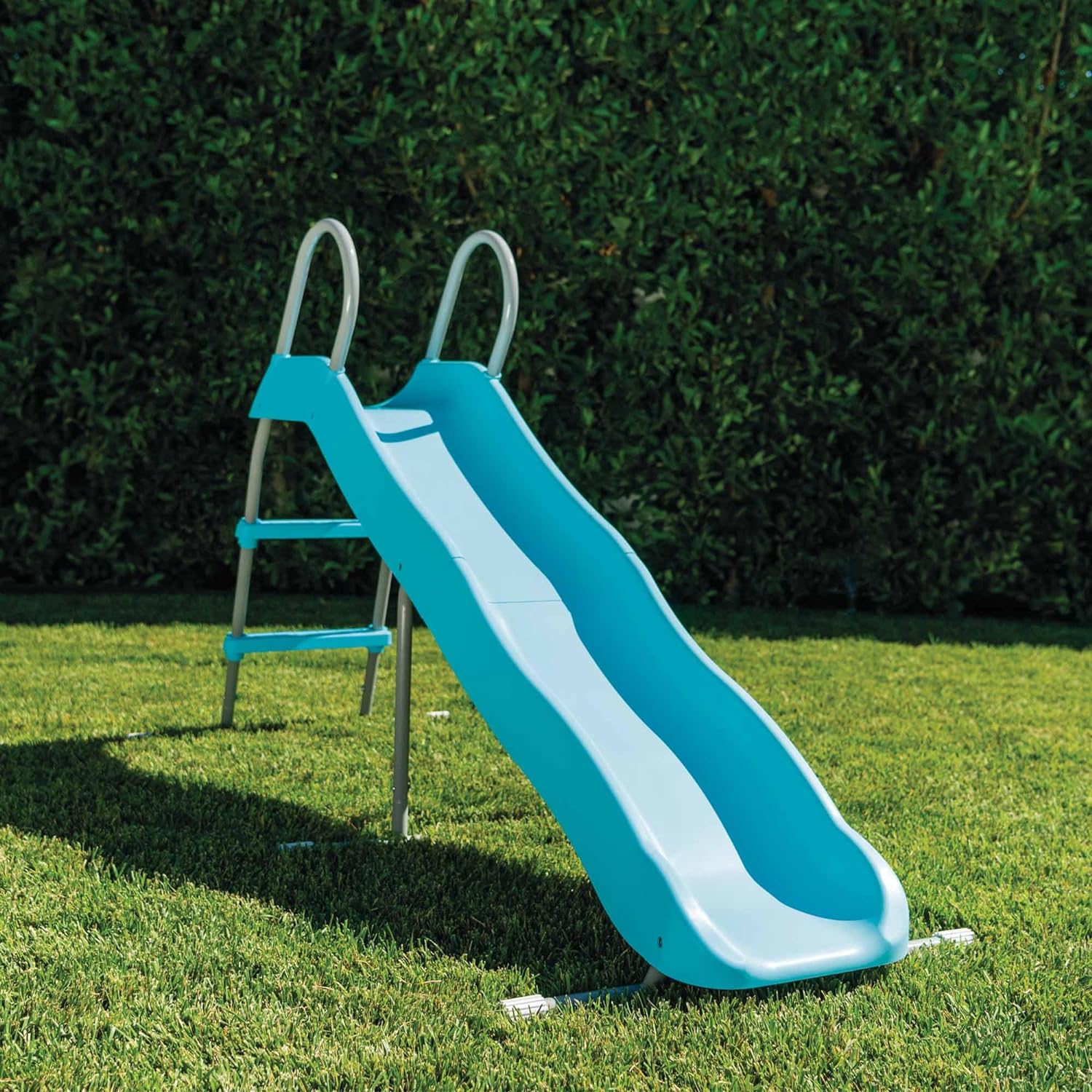 INTEX Gartenrutsche für Kinder, Stahl und Kunststoff, Hellblau, 196 x 84 x 119 cm