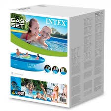INTEX Easy Pool 396x84cm mit Abdeckplane und Pumpe