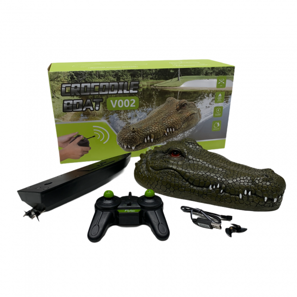 RC Boot Hellgrünes Krokodil Gadget für alle Arten von Wasserspeicher