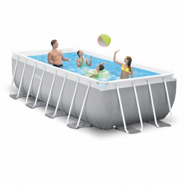 INTEX Prismaframeset 300x175x80cm mit Leiter und Pumpe – Bild 2