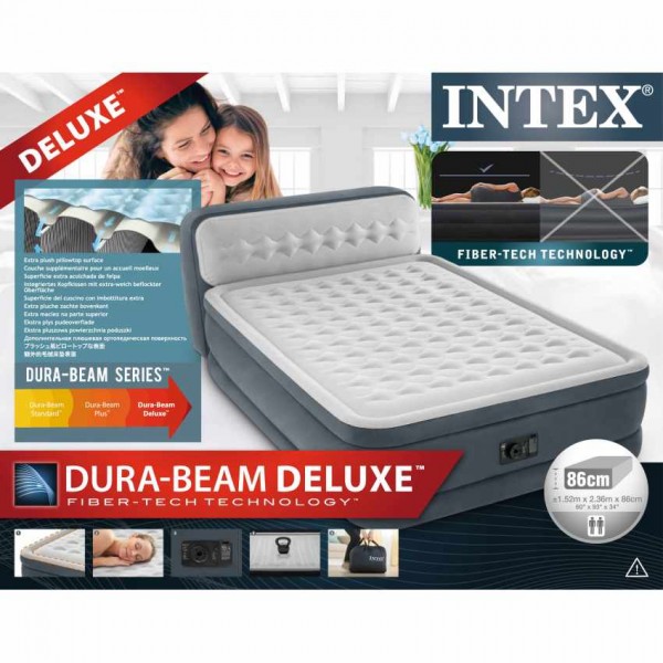INTEX Innovative King-Size Luftbett mit Rückwand