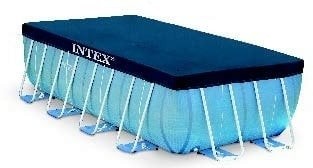 INTEX Prismaframe Pool 488x244x107cm mit Pumpe. Leiter und Plane – Bild 4