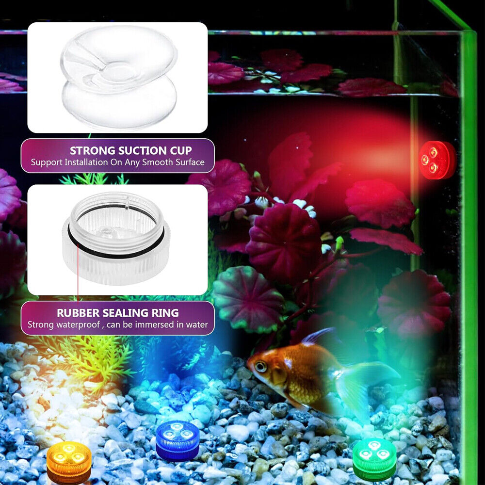 POOLTOOL LED Miniatur Leuchte mit Batterien + Saugnapf + Fernbedienung – Bild 8