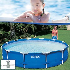 INTEX Framepool 366x76 cm mit 2800-4000 Liter / Std Sandfilter