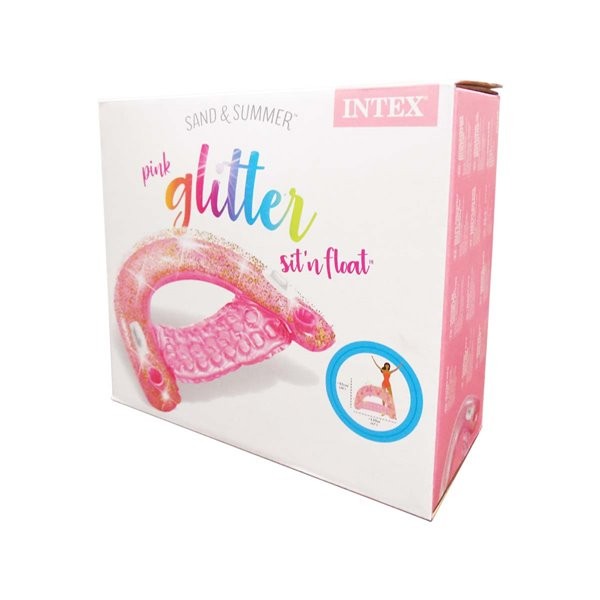 INTEX Glitter Sit and Float Sitz Pink – Bild 2