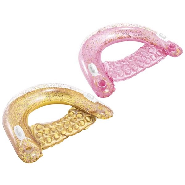 INTEX Glitter Sit and Float Sitz Pink – Bild 3