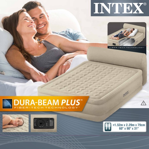 INTEX Ultra Plush Headboard Bed Queen 152x229x79cm – Bild 8